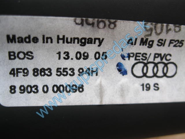 Roleta nákladového priestoru AUDI A6 C6 4F9 KOMBI 